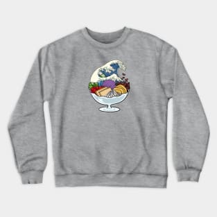 COLORFUL HALO-HALO FILIPINO FOOD STICKER Crewneck Sweatshirt